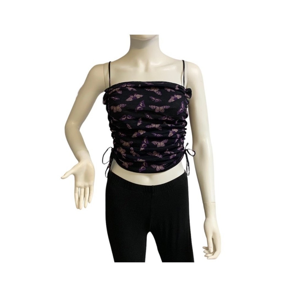 Urban Outfitters Ruched Butterfly Tank Top Size Large